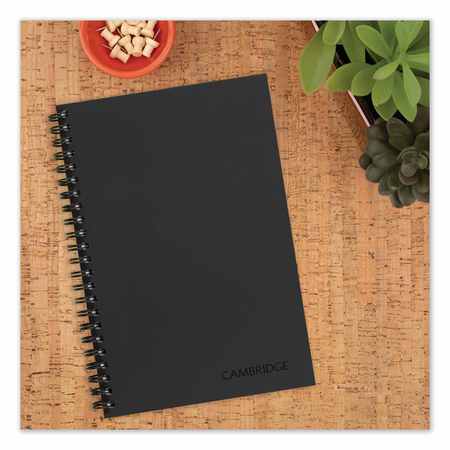 Cambridge 8" x 5" Black Notebook 06074
